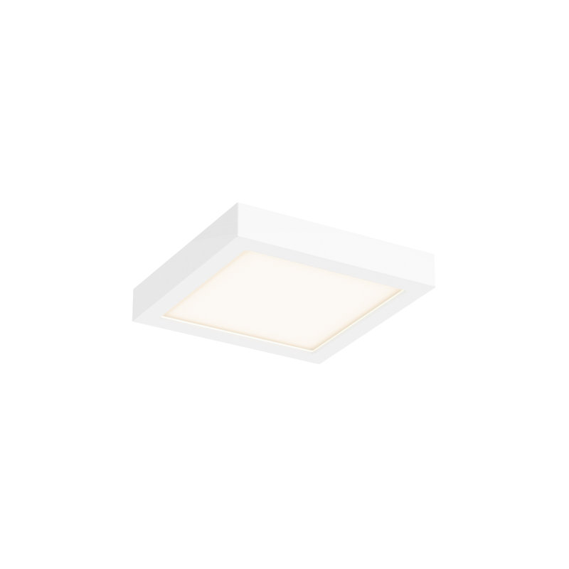 Plafonnier encastré 1 lumière Hayden-Blu, Blanc, 6"