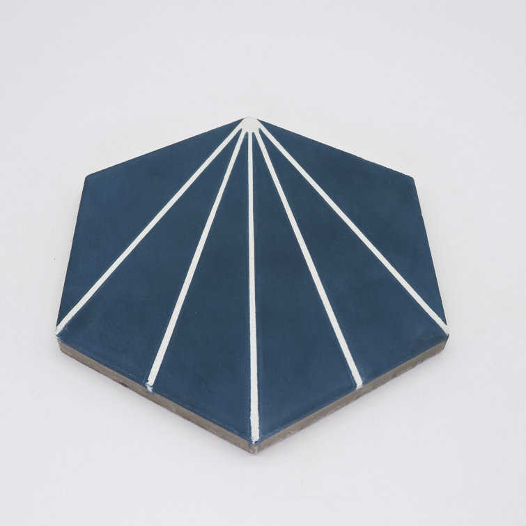 Menara 8" x 9" Cement Patterned Wall & Floor Tile