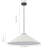 Modern 1-Light Large Fabric Cone Pendant Light