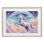 «Colorful Galaxy Unicorn», reproduction encadrée sous verre, design by Creative Studio