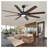 72-Inch Large Ceiling Fan with Light - Modern 8-Blade Dual-Finish Outdoor Indoor DC Motor Fan with Remote, Dimmable LED & Reversible Airflow-96787780-96787783