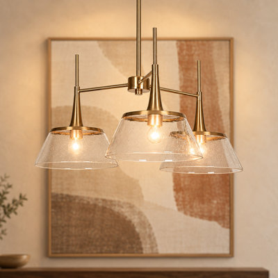 Jonesboro 3 - Light 24.5'' W Unique Sphere Dining Room Chandelier