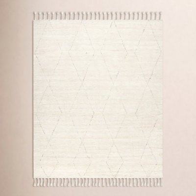 Talon Handmade Wool Cream Rug