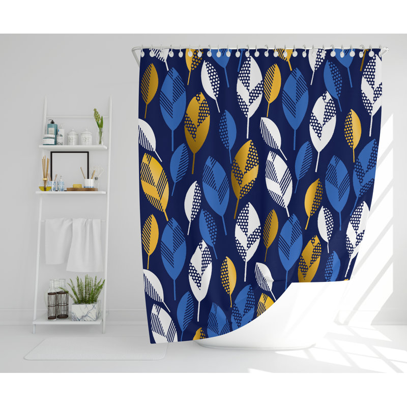 Glinda Polyester Shower Curtain, 168cm H x 168cm W