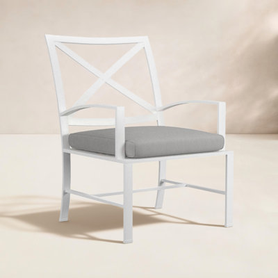 Bristol Premium All-Weather Wicker Outdoor Dining Armchair with Sunbrella® Cushion