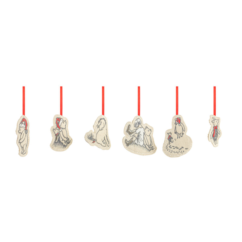Pooh & Friends Plush Ornaments - 6 Assorted