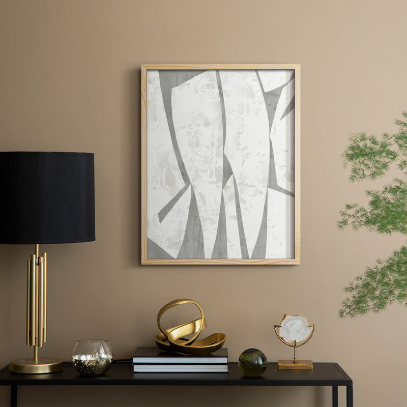 Stone Stone I, reproduction encadrée - bois massif, Encadré naturel, H 11 po x l 9 po
