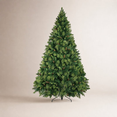 Frosted 9' Pre-Lit Pine Christmas Tree