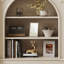 Foyer autoportant en bois massif beige