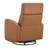 Top Grain Genuine Leather Power Swivel Glider Recliner with Dual Armrests-117798804
