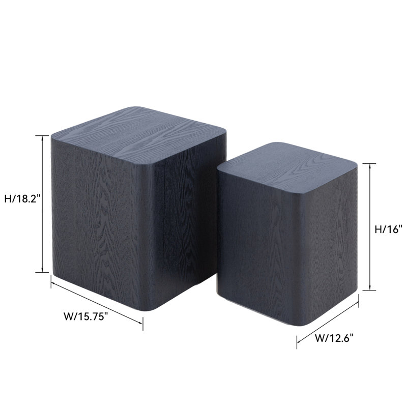 2 - Piece Living Room Table Set, Black