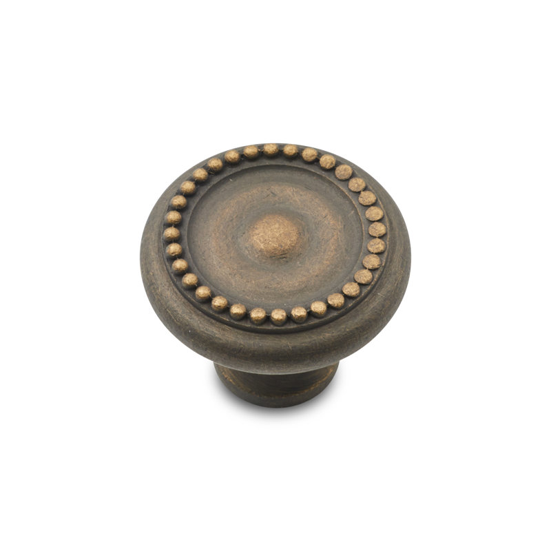 CK Series 1 1/4" Diameter Mushroom Knob, Antique English