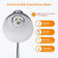 Lampe de bureau en métal, lampe de table attentionnée, lampes d'étude avec cou d'oie flexible pour la chambre à coucher, bureau à domicile (noir mat)