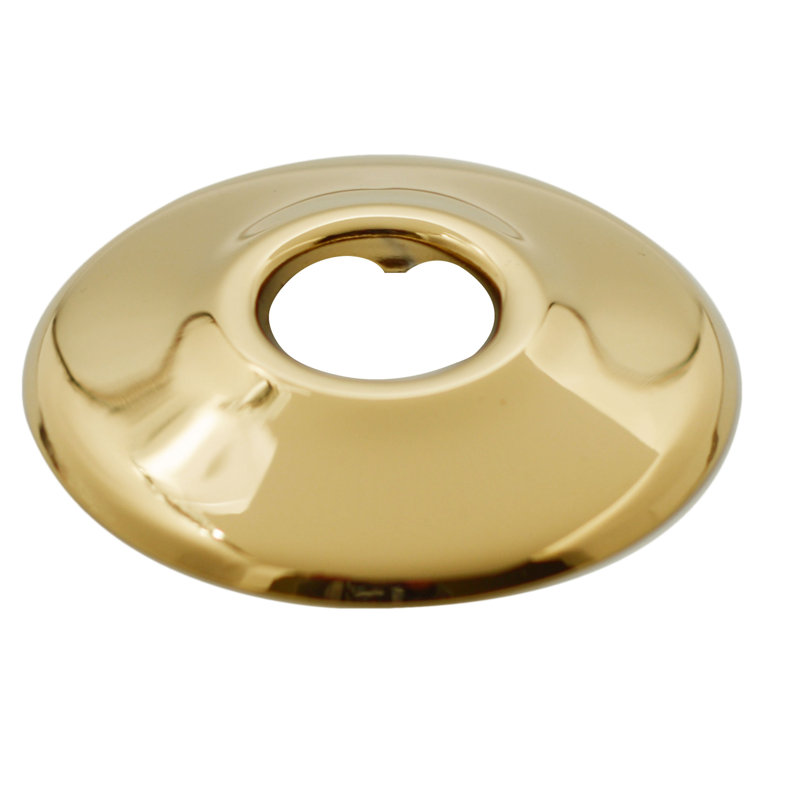 Trousse d'alimentation pour piédestal avec siphon en P et butées d'angle, Laiton poli