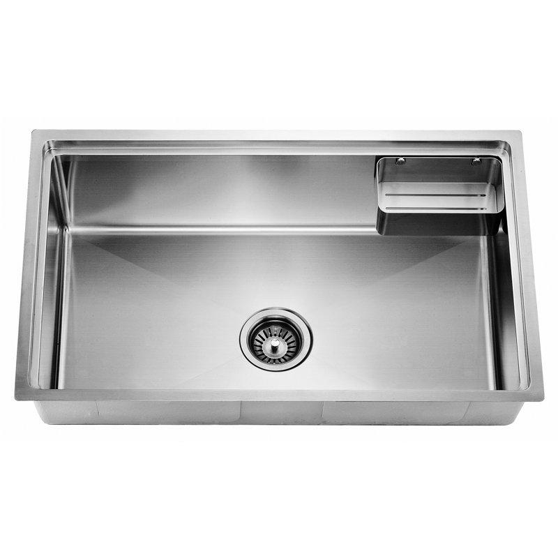 30" L x 20" W Small Corner Radius Single Bowl Undermount Stainless Steel Kitchen Sink
