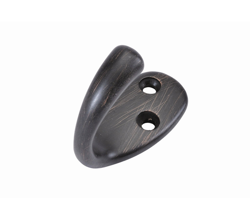 Utility Zinc Wall Wall Hook, Vintage Bronze
