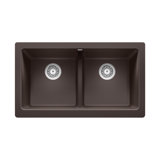 Vintera SILGRANIT 33" L X 19'' W Double Bowl Farmhouse Sink