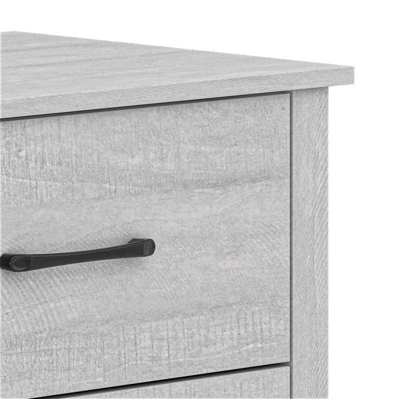 Commode double 6 tiroirs Walter, Chêne gris cendré