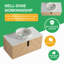 Ensemble de meuble-lavabo mural simple 36 po avec lavabo en céramique, meuble-lavabo flottant avec 2 portes à fermeture douce-645900562