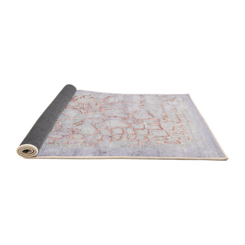 Tapis abstrait mauve clair, Rond 6 pi