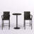 Ariez 2 - Person Metal Patio Dining Set with Extendable Round Table