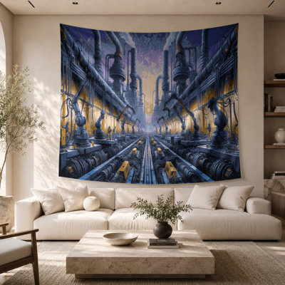 Tapisserie murale Sci Fi Robot entretien Quartiers