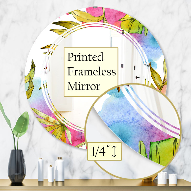 Miroir mural Triple C Foliage IV, H 31,5 po x l po