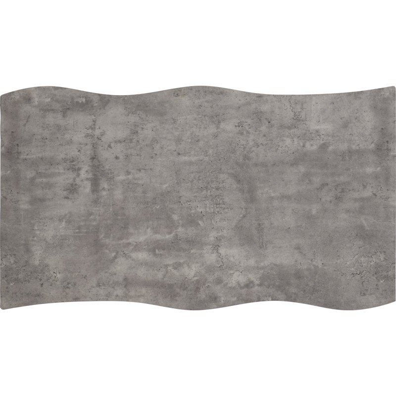 Kelleher Wave Edge Dining Table, Concrete Grey