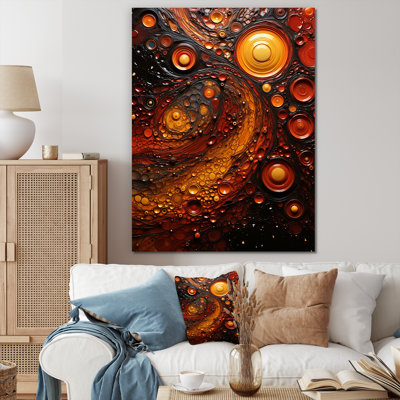 Volcanic Fusion Swirl 2 - Tachisme Wall Art