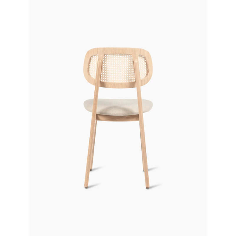 Titus Outdoor Dining Side Chair, Lime White Boucle, Natural