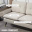 55" Loveseat Sofa with Button Tufted Back Steel Legs for Bedroom