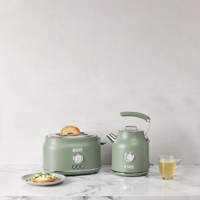 Haden Dorset 1.7L Sage Green Stainless Steel Electric Kettle