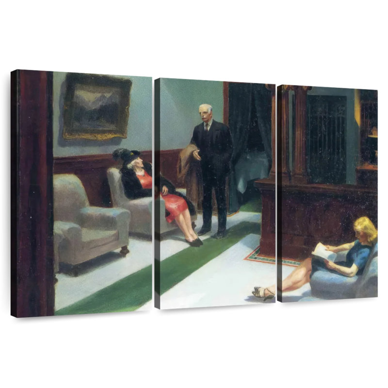 Hall de l'hôtel Leisha, H 24 po x l 38 po