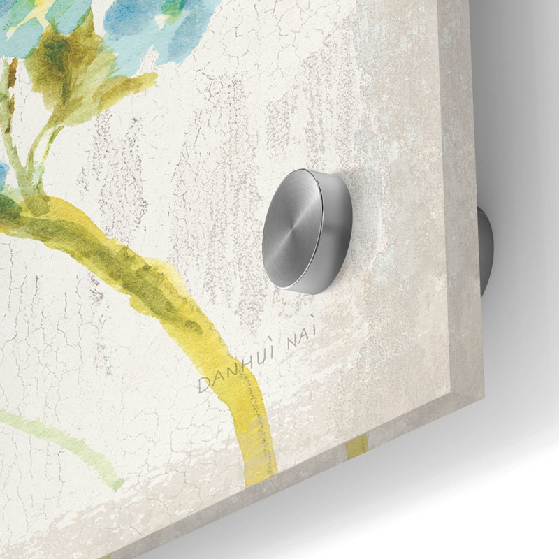 «Full Bloom 4» par Danhui Nai, art mural en verre acrylique, H 24 po x l 24 po x P 0,2 po