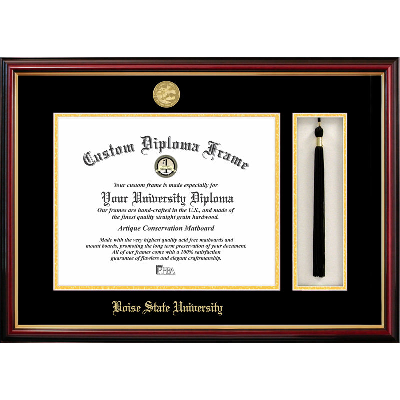 Cadre photo à diplôme et boîte pampille state university Boise