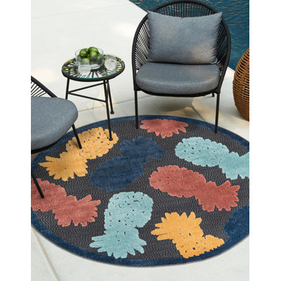 Tapis intérieur / extérieur Medfield noir
