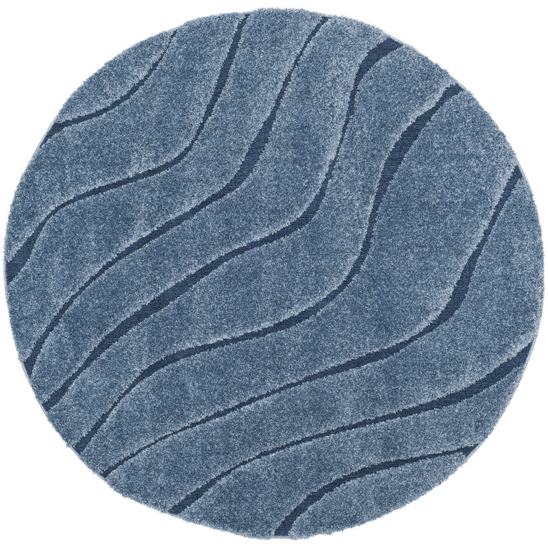 Tapis bleu Ashal, Rond 6 pi 7 po