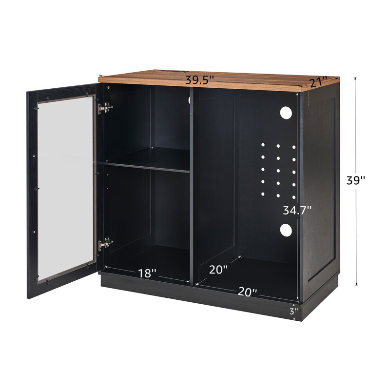 Armoire réfrigérée miniature de 100 cm de large avec porte vitrée unique et prise électrique intégrée