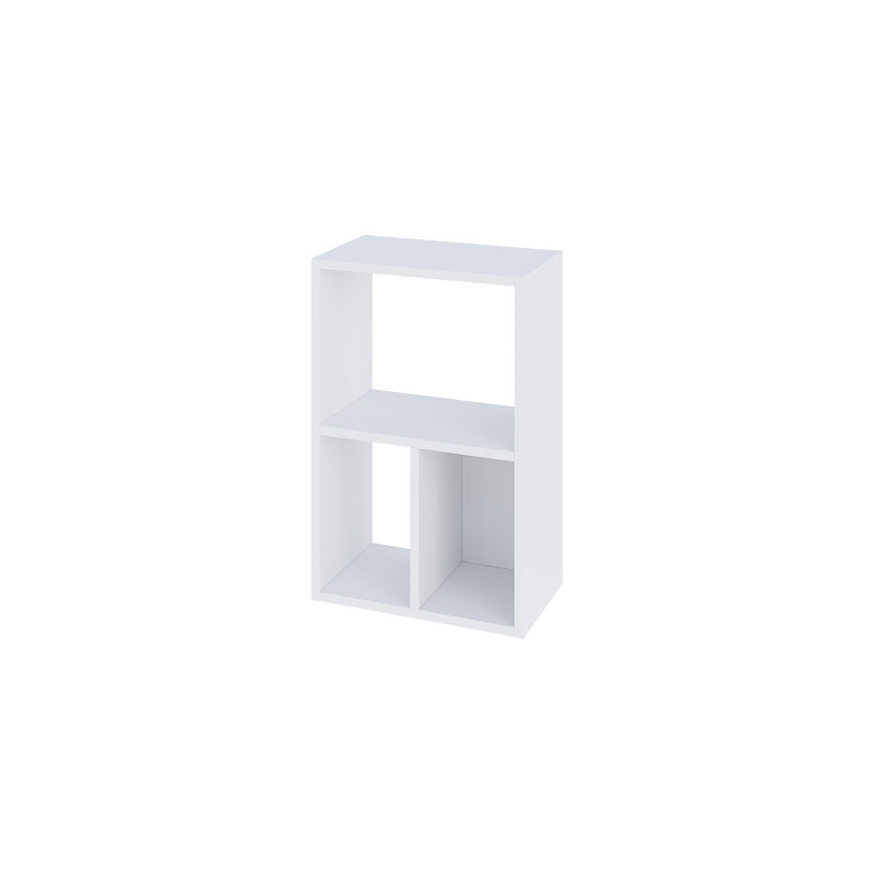 Sereta Big Low Bookcase Versatile Modular Display Unit for Stylish Storage, White