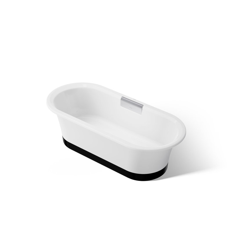 Volute 63 In. X 28-3/8 In. Freestanding Bath With Base