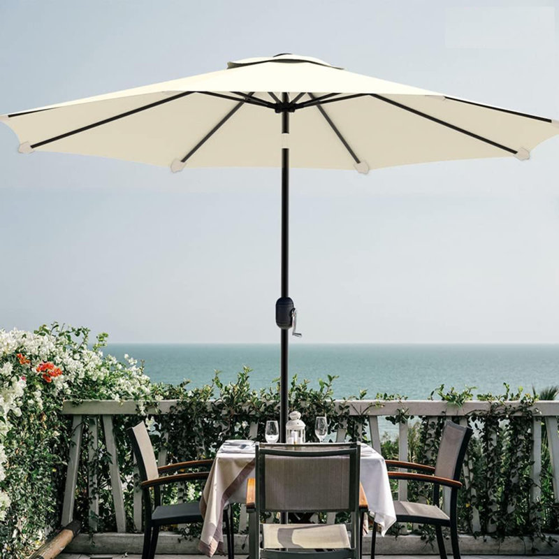 Alexine 270cm Tilt Market Parasol, Beige