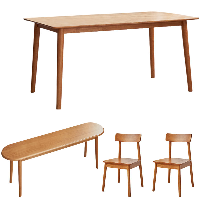 Solid Wood Dining Table Set