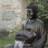 Buddha Statue Floor Fountain with LED Lights, 53", Gray-1515457814
