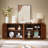 Sideboard Storage Cabinet TV Stand With Wave Pattern Buffet Cabinet Wooden Vertical Striped Cabinet For Kitchen/Bedroom/Entryway. Walnut, 64''W X 15''D X 24''H.-173667933