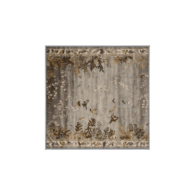 Machine Washable Gray Area Rug