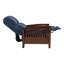 Fauteuil inclinable manuel en cuir véritable-132947629