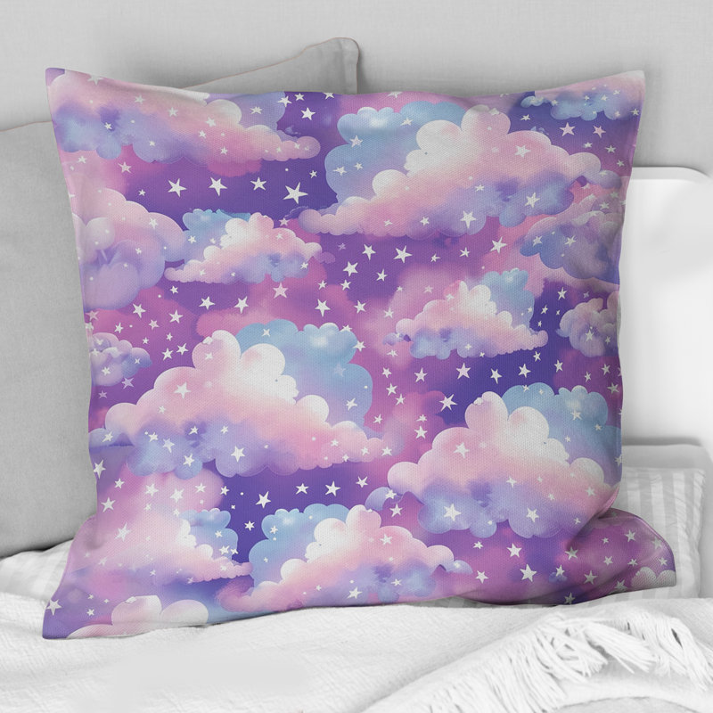 Coussin en coton Cotton Dream Cloud Dreams, H 16 po x l 16 po