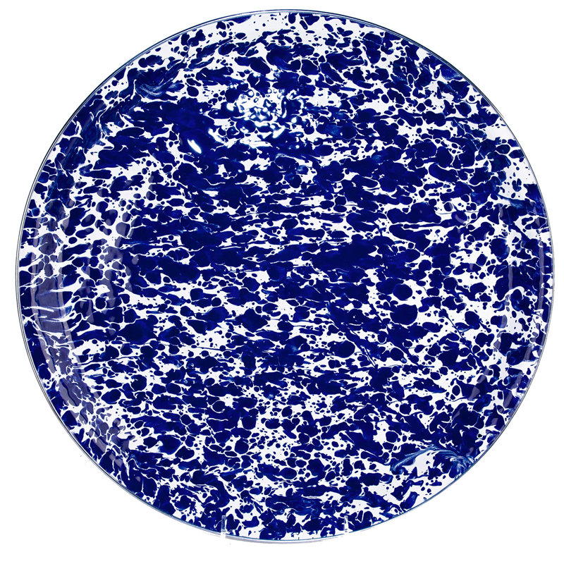 Swirl Tray, Cobalt Swirl, Medium 15.5" Tray
