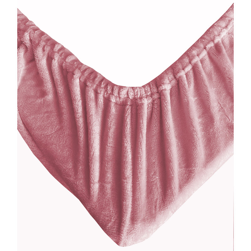 Bailley Fitted Sheet, Pink, European Double (140 x 200cm)