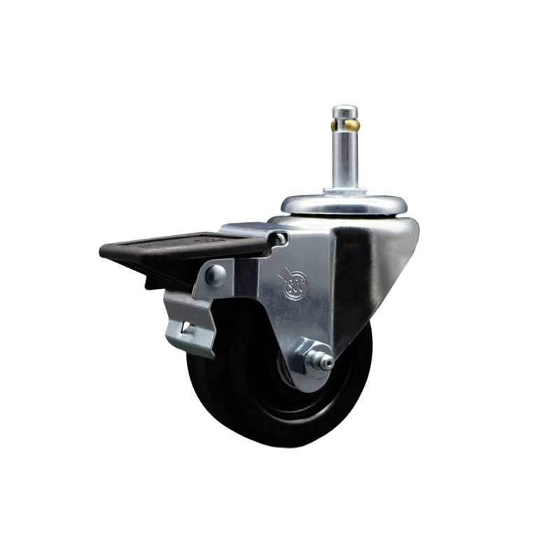 Grip Ring Stem Caster with Brake